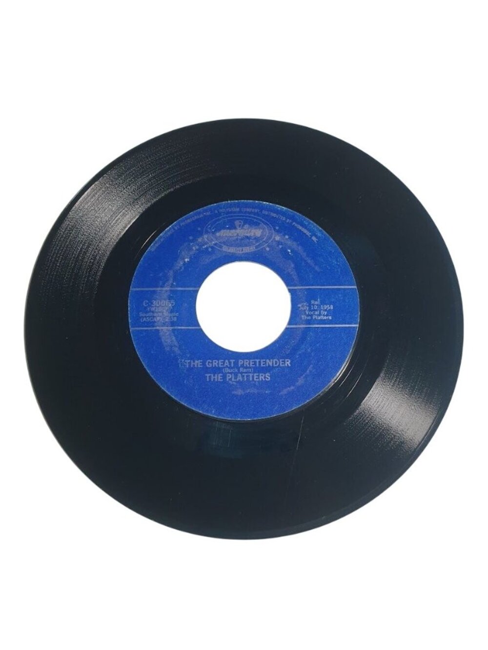 The Platters The Great Pretender Only You 45 RPM Vinyl Record Mercury Label